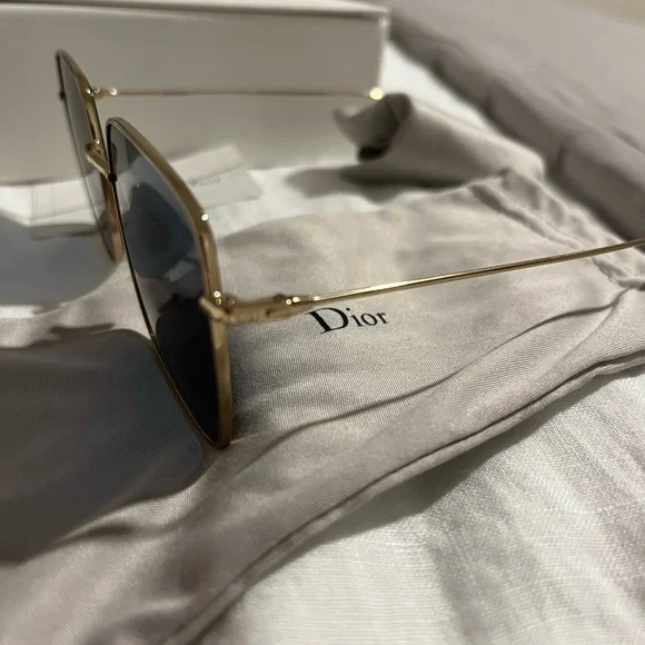 Dior Diorstellaire Sunglasses *excellent condition* CHRISTIAN DIOR STELLAIRE 2 Gold Silver Mirrored Metal  main image 4